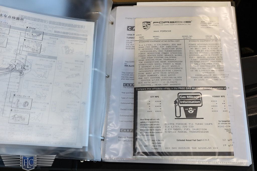 1994 Porsche 911 Turbo 2dr Coupe Turbo - 22929286 - 28