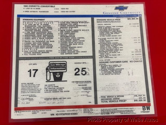1995 Chevrolet Corvette  - 22835963 - 29
