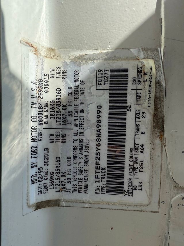 1995 Ford F-250 Base Trim - 22905901 - 23