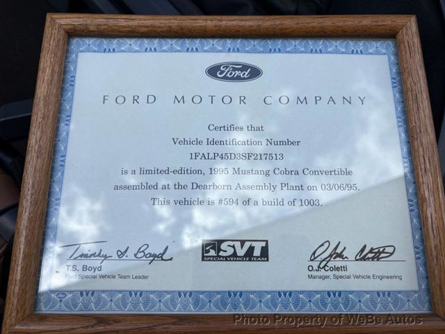 1995 Ford Mustang 2dr Convertible GT - 23012151 - 45