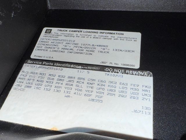 1995 GMC Sierra 1500 SLE 2dr K1500 4WD Standard Cab SB - 22927969 - 28