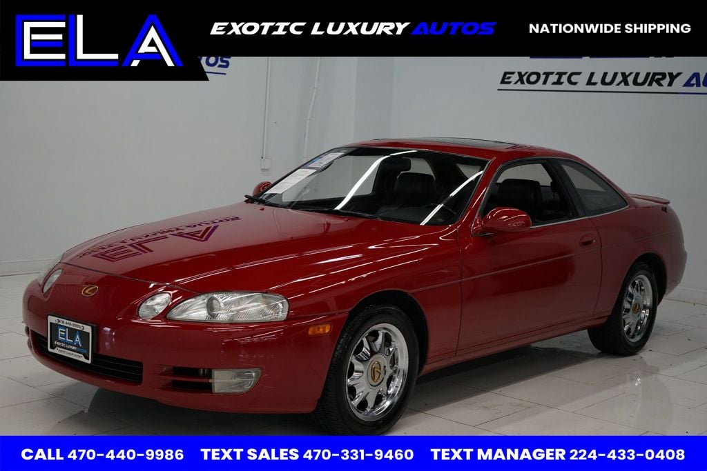 1995 Lexus SC 400 OWNED IN CALIFORNIA ! HARD TO FIND BLACK INTERIOR! CHROME WHEELS - 22556859 - 0