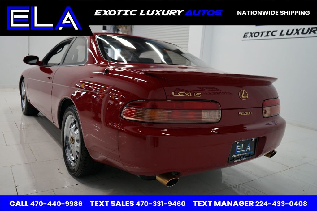 1995 Lexus SC 400 OWNED IN CALIFORNIA ! HARD TO FIND BLACK INTERIOR! CHROME WHEELS - 22556859 - 10