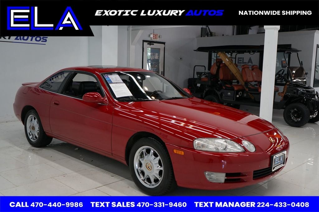 1995 Lexus SC 400 OWNED IN CALIFORNIA ! HARD TO FIND BLACK INTERIOR! CHROME WHEELS - 22556859 - 14