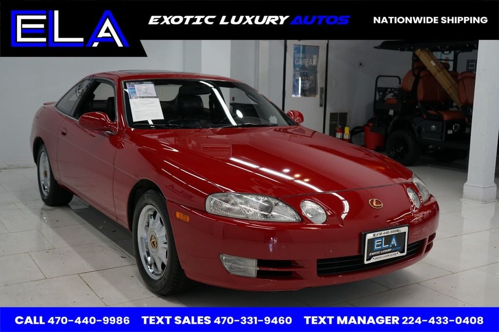 1995 Lexus SC 400 OWNED IN CALIFORNIA ! HARD TO FIND BLACK INTERIOR! CHROME WHEELS - 22556859 - 15