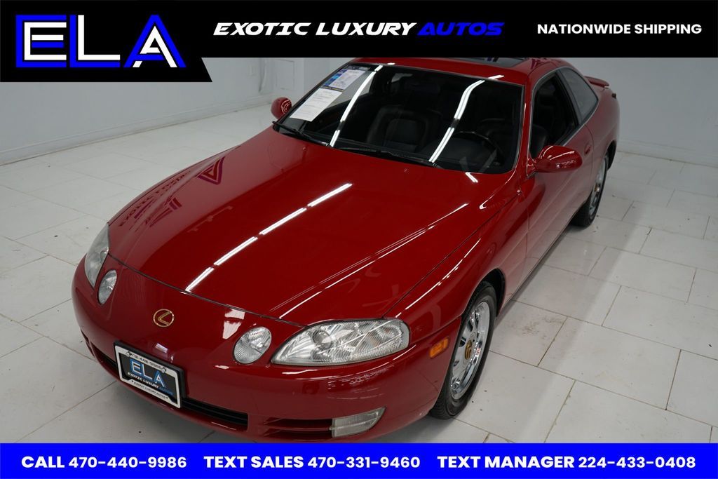 1995 Lexus SC 400 OWNED IN CALIFORNIA ! HARD TO FIND BLACK INTERIOR! CHROME WHEELS - 22556859 - 18