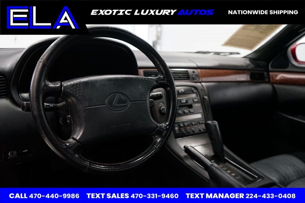 1995 Lexus SC 400 OWNED IN CALIFORNIA ! HARD TO FIND BLACK INTERIOR! CHROME WHEELS - 22556859 - 25