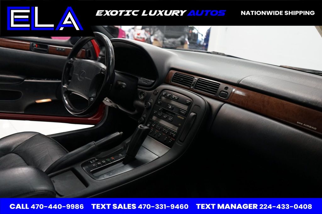 1995 Lexus SC 400 OWNED IN CALIFORNIA ! HARD TO FIND BLACK INTERIOR! CHROME WHEELS - 22556859 - 28