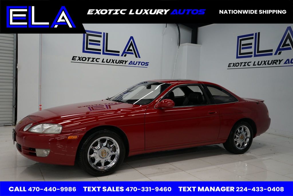 1995 Lexus SC 400 OWNED IN CALIFORNIA ! HARD TO FIND BLACK INTERIOR! CHROME WHEELS - 22556859 - 3