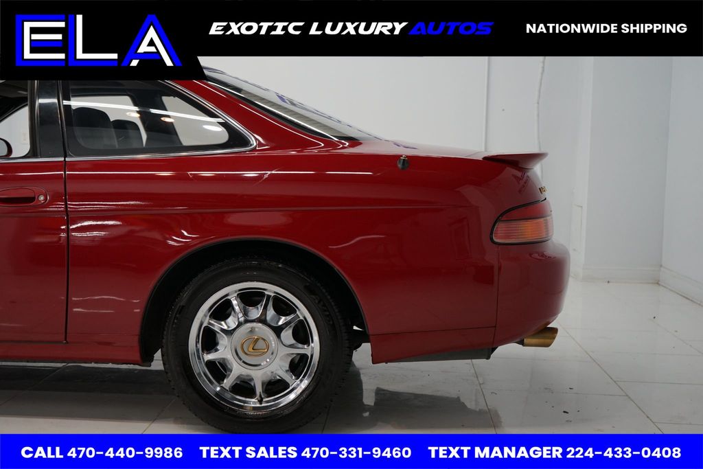 1995 Lexus SC 400 OWNED IN CALIFORNIA ! HARD TO FIND BLACK INTERIOR! CHROME WHEELS - 22556859 - 5