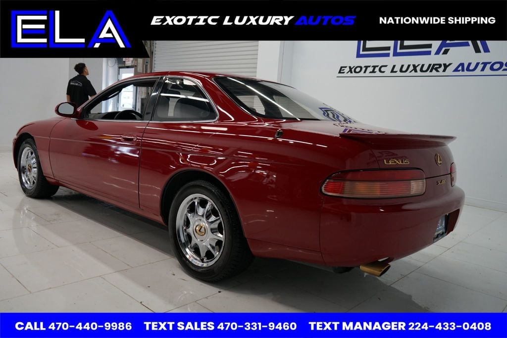 1995 Lexus SC 400 OWNED IN CALIFORNIA ! HARD TO FIND BLACK INTERIOR! CHROME WHEELS - 22556859 - 7