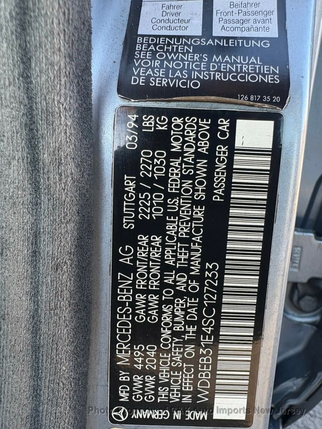 1995 Mercedes-Benz E Class E Class 4dr Sedan 3.0L Diesel - 22996442 - 42