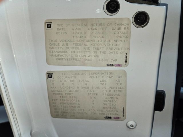 1995 Pontiac Firebird 2dr Coupe Formula - 22941970 - 62