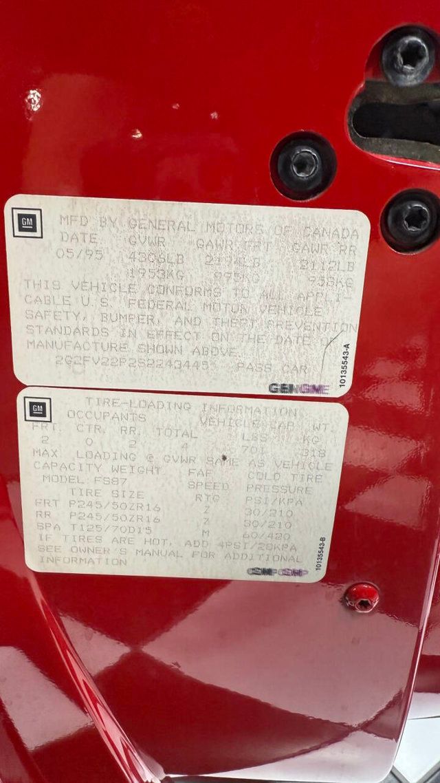 1995 Pontiac Firebird 2dr Coupe Trans Am - 22903338 - 23