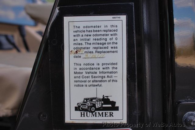 1996 AM General Hummer 4-Passenger Open Top Hard Doors - 22981766 - 63