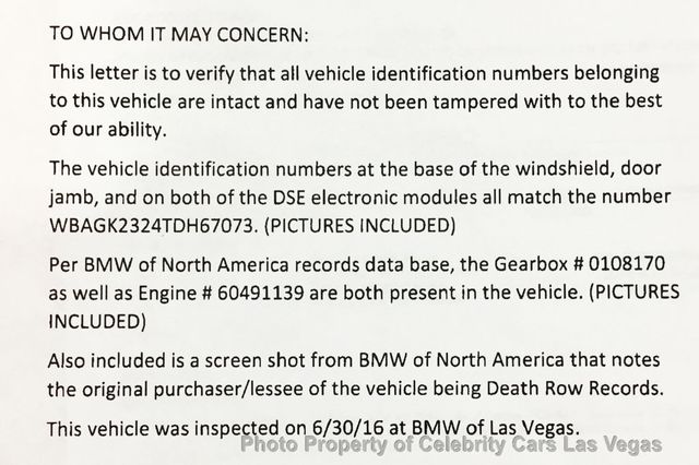 1996 BMW 7 Series 750iL -- Tupac Shakur Death Row Records  - 16762570 - 6