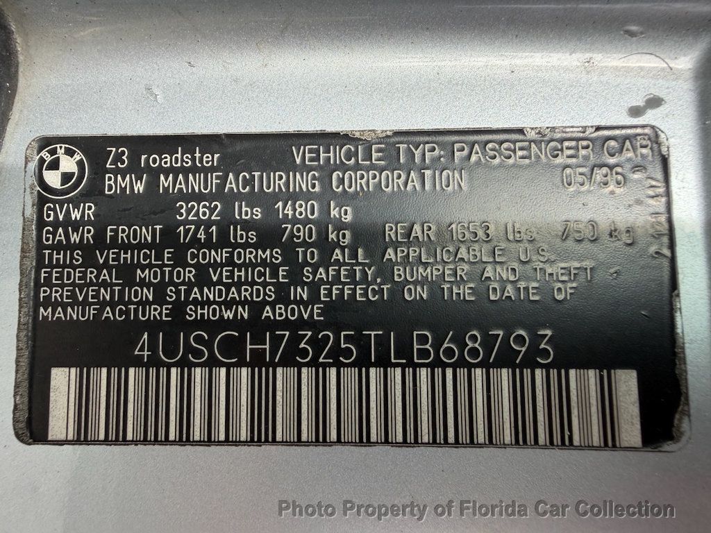1996 BMW Z3 Roadster Convertible Premium - 22967420 - 85