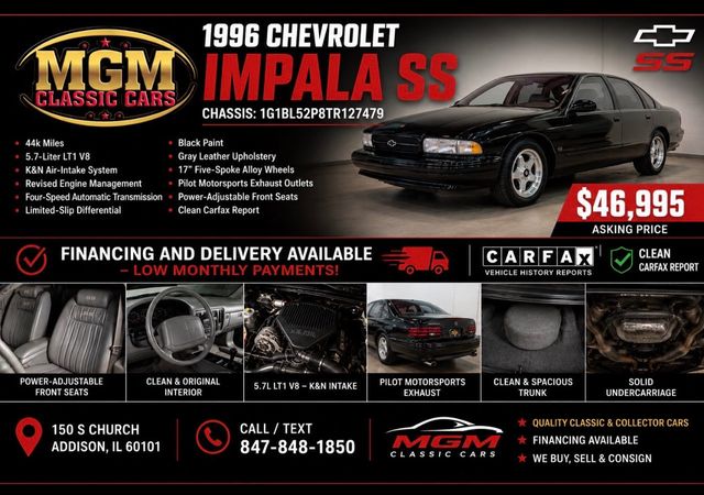 1996 Chevrolet Impala SS - LOW MILES - NICE - 23036770 - 0