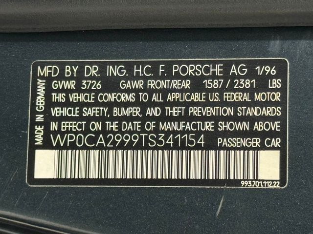 1996 Porsche 911 Carrera 1996 PORSCHE 911/993 CARRERA CABRIOLET - 22960409 - 49