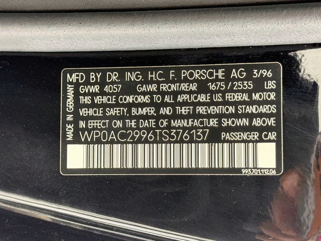 1996 Porsche 911 Carrera 2dr Carrera Turbo Coupe - 23051263 - 34