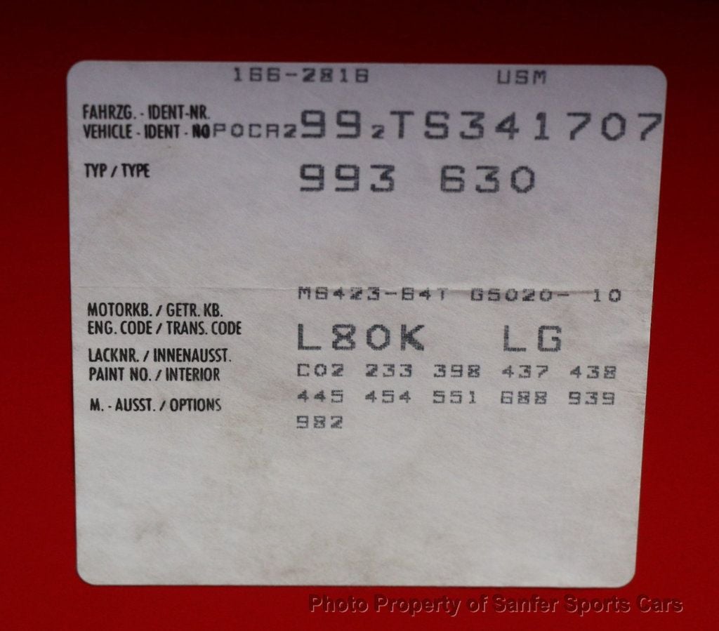 1996 Porsche 911 Carrera 993 - 22981890 - 41