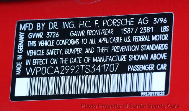 1996 Porsche 911 Carrera 993 - 22981890 - 47