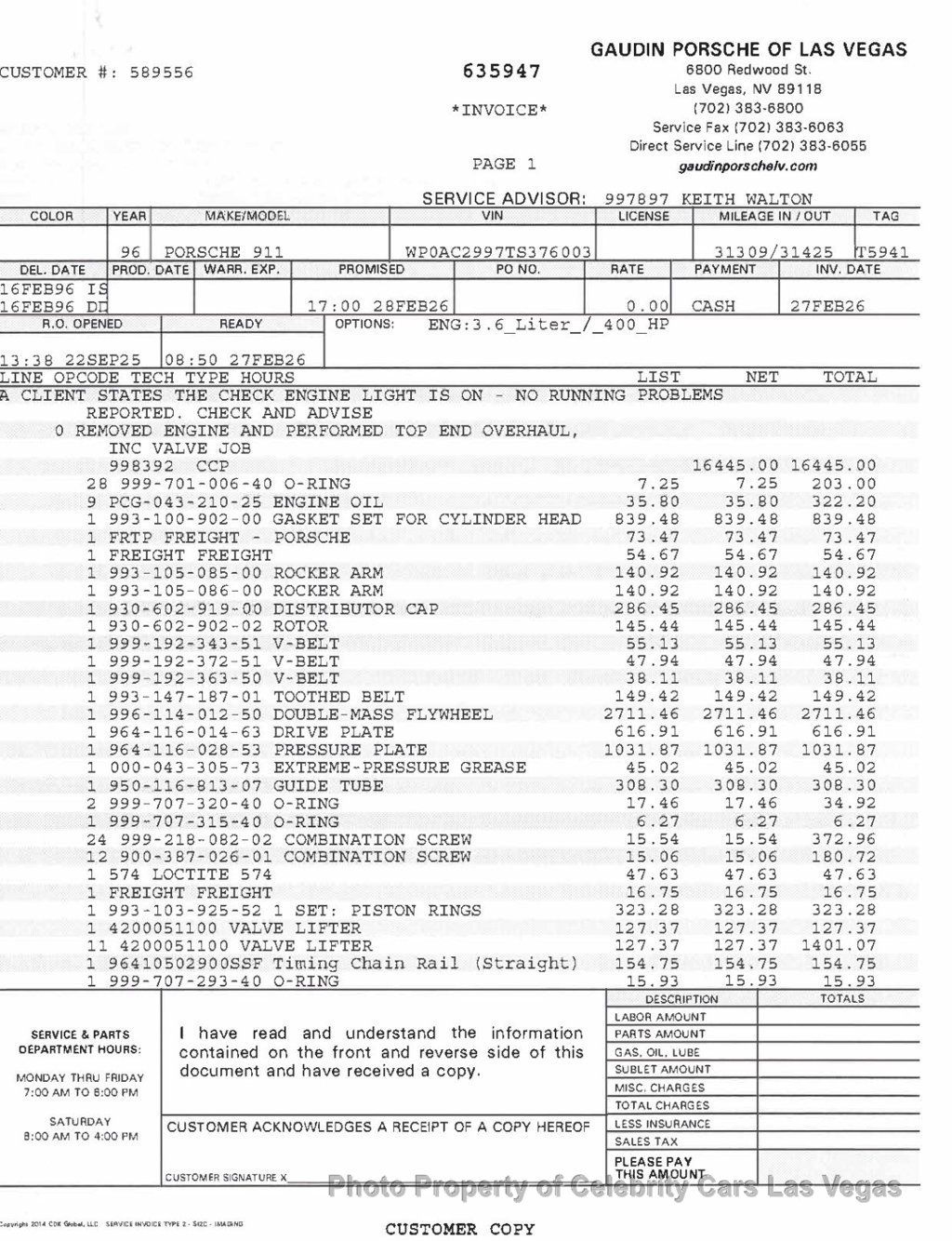1996 Porsche 911 Carrera Turbo -- $40k in recent service - 23090698 - 39