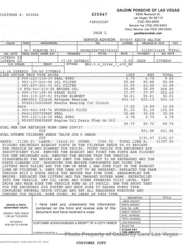 1996 Porsche 911 Carrera Turbo -- $40k in recent service - 23090698 - 40