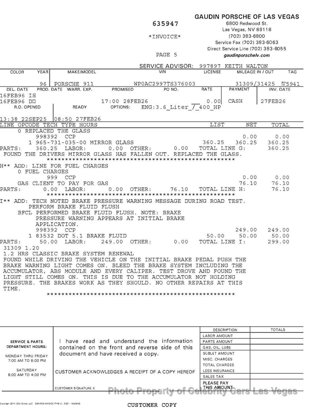 1996 Porsche 911 Carrera Turbo -- $40k in recent service - 23090698 - 43