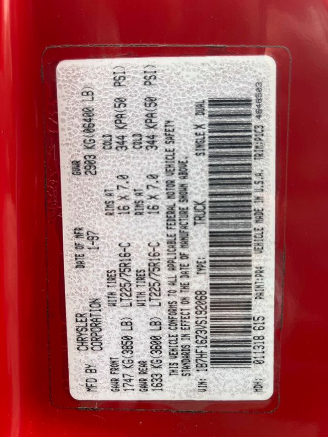 1997 Dodge Ram 1500 Reg Cab 135" WB 4WD - 23004653 - 14