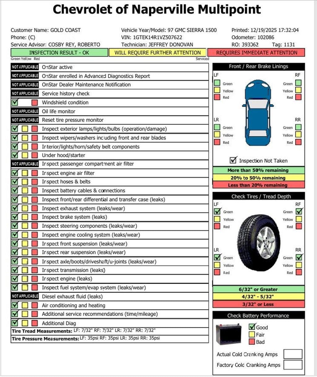 1997 GMC SIERRA - Image 12