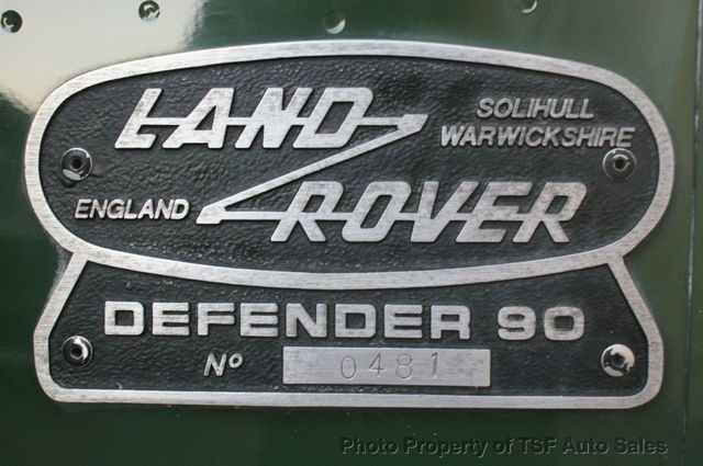 1997 Land Rover Defender 90 2dr Station Wagon Hard-Top ORIGINAL PAINT PRESTINE CONDITION - 15494167 - 67