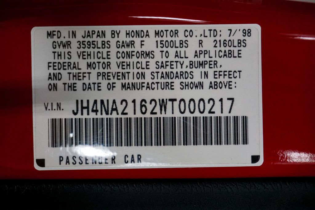 1998 Acura NSX *NSX-T* *6-Speed Manual* *Serviced* *Low Miles* *Clean Spec* - 22867690 - 21