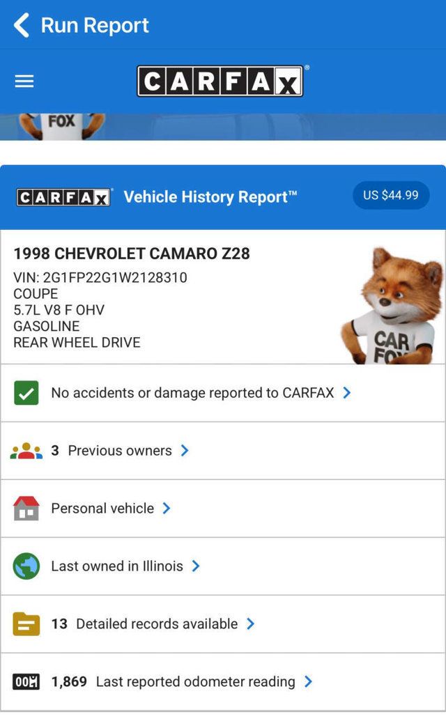 1998 Chevrolet Camaro 2dr Coupe Z28 - 22903336 - 29