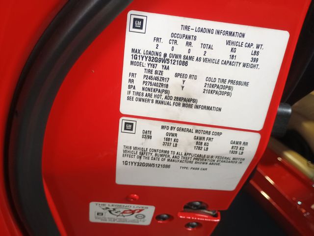 1998 Chevrolet Corvette 2dr Convertible 1 Owner Clean Carfax Florida Car - 22975844 - 52