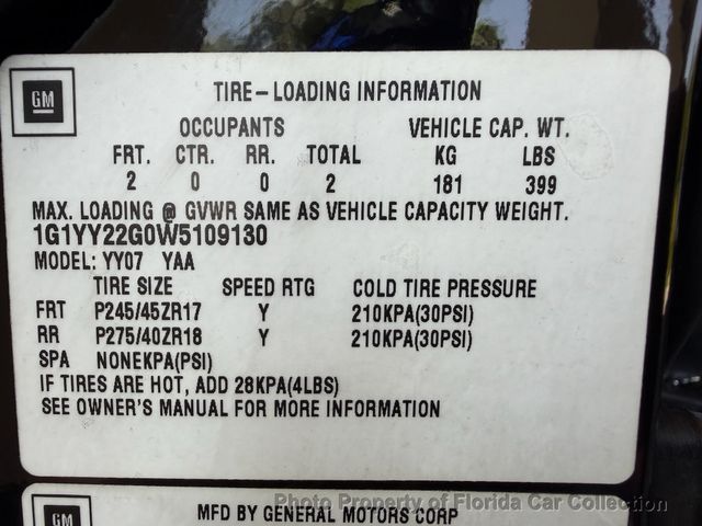 1998 Chevrolet Corvette Coupe Targa Roof - 22877624 - 73