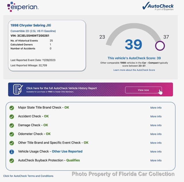 1998 Chrysler Sebring Convertible JXi - 22940995 - 17