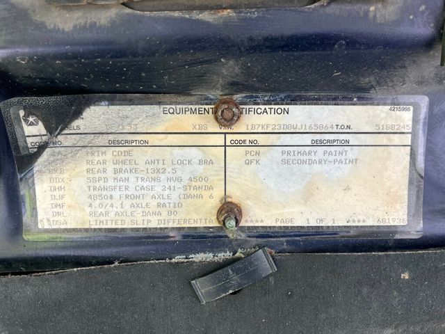 1998 Dodge Ram 2500 Holy Grail 12 Valve Cummins Diesel 5-Speed Manual - 23017586 - 94