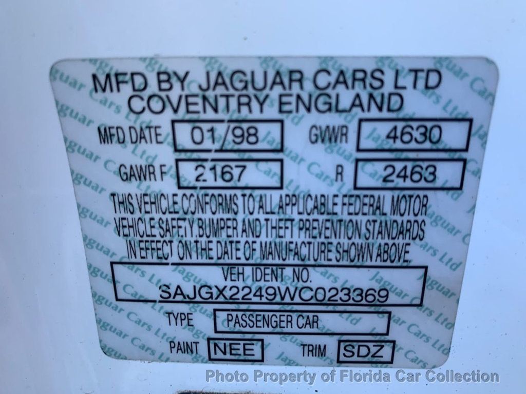 1998 Jaguar XK8 Convertible Automatic - 21765980 - 99