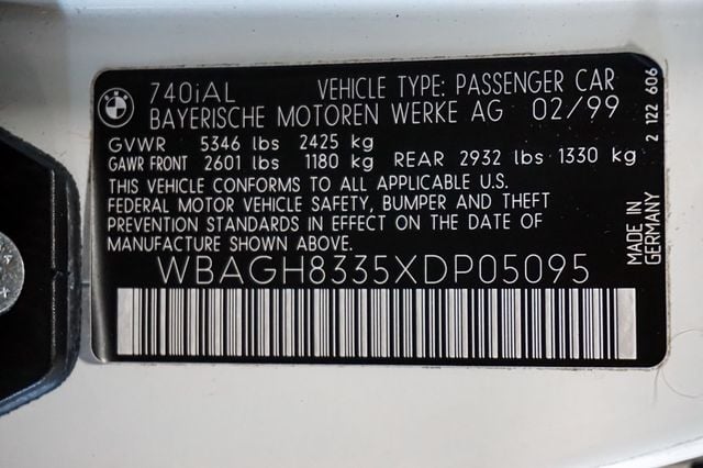 1999 BMW 7 Series *E38 740iL* *Alpine White* *Only 27k Miles* *M-Parallel Wheels* - 22941143 - 15