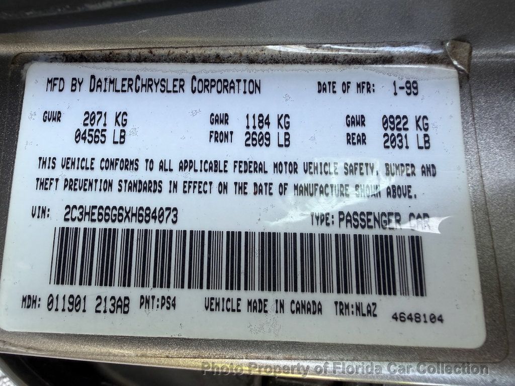 1999 Chrysler 300M Sedan 3.5L - 23034768 - 76