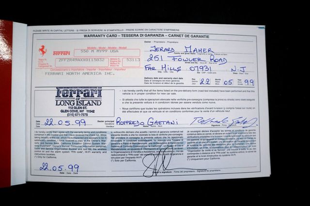 1999 Ferrari 550 MARANELLO ROSSO CORSA...14,250 Miles...23yr Ownership! - 21195186 - 50