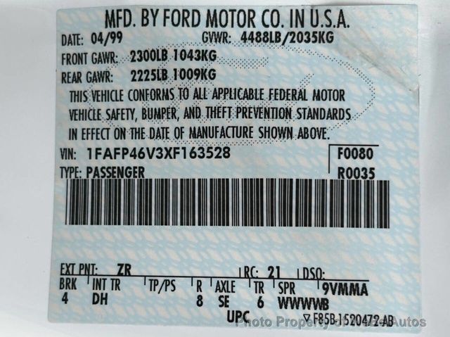 1999 Ford Mustang 2dr Convertible SVT Cobra - 23037398 - 48