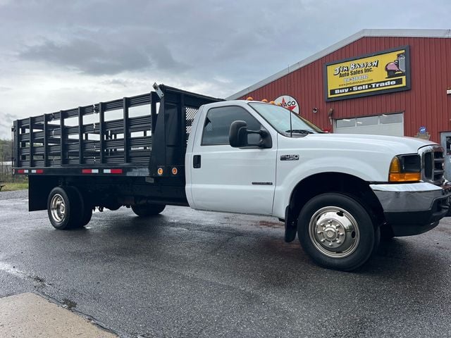 1999 Ford Super Duty F-450 Regular Cab Stake Bed Dump Truck 7.3L Powerstroke Diesel 6-Speed - 23020878 - 0