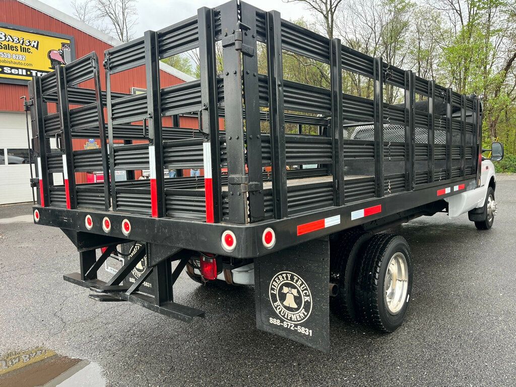 1999 Ford Super Duty F-450 Stake Bed Dump Truck 7.3L Powerstroke Diesel 6-Speed - 23020878 - 3