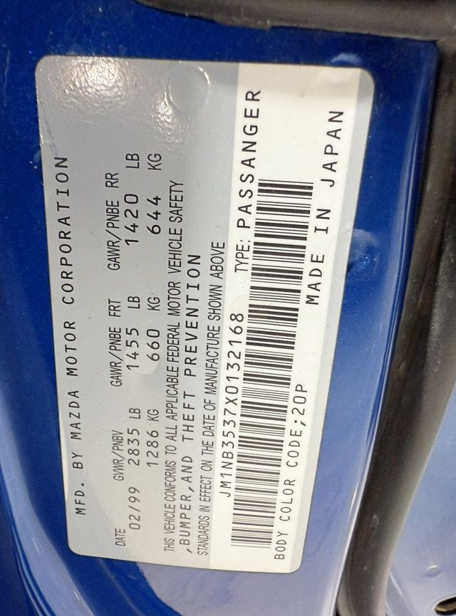 1999 Mazda MX-5 Miata 2dr Convertible Touring Pkg Manual - 22947495 - 35