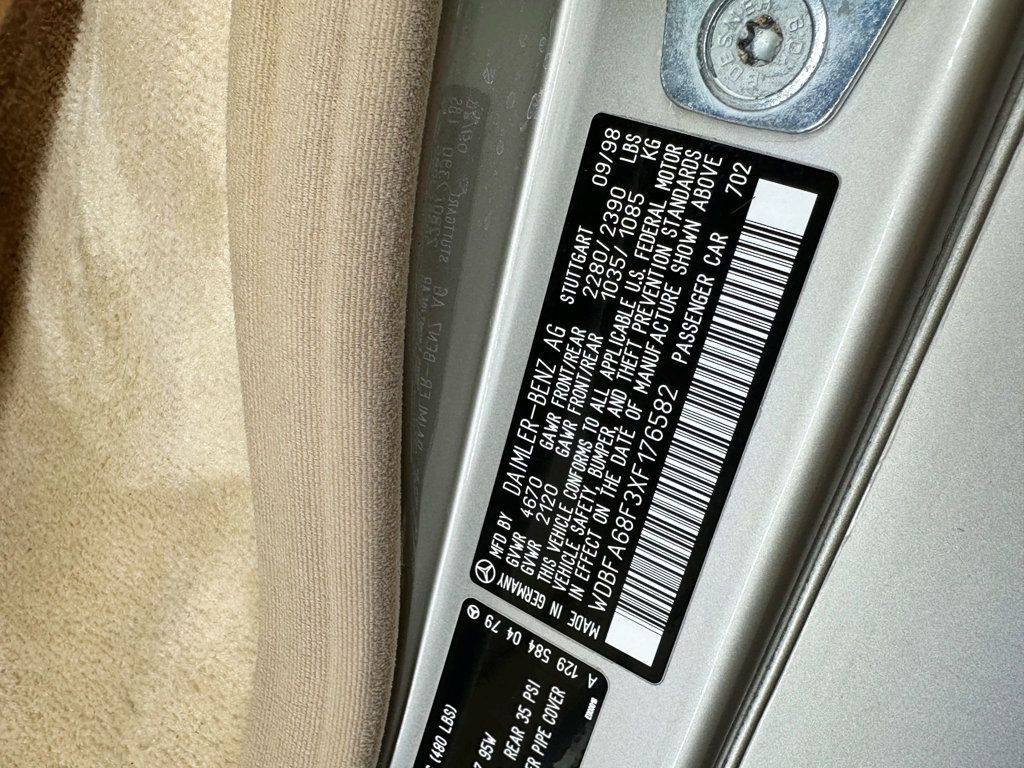 1999 Mercedes-Benz SL-Class SL500 2dr Roadster 5.0L - 23071048 - 37