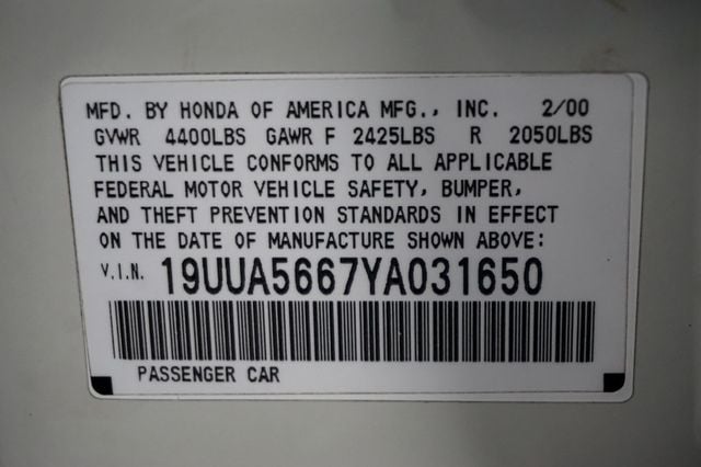2000 Acura TL *3.2TL Sedan* *Only 44k Miles* *White Diamond Pearl*  - 23013219 - 17