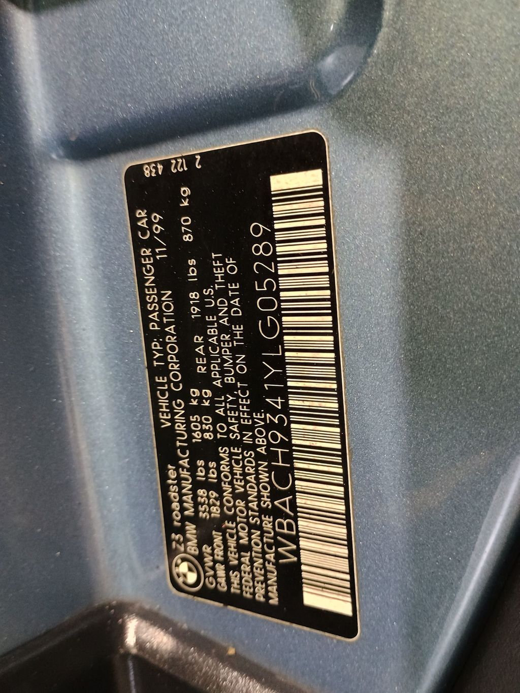 2000 BMW Z3 Roadster - 23064583 - 51