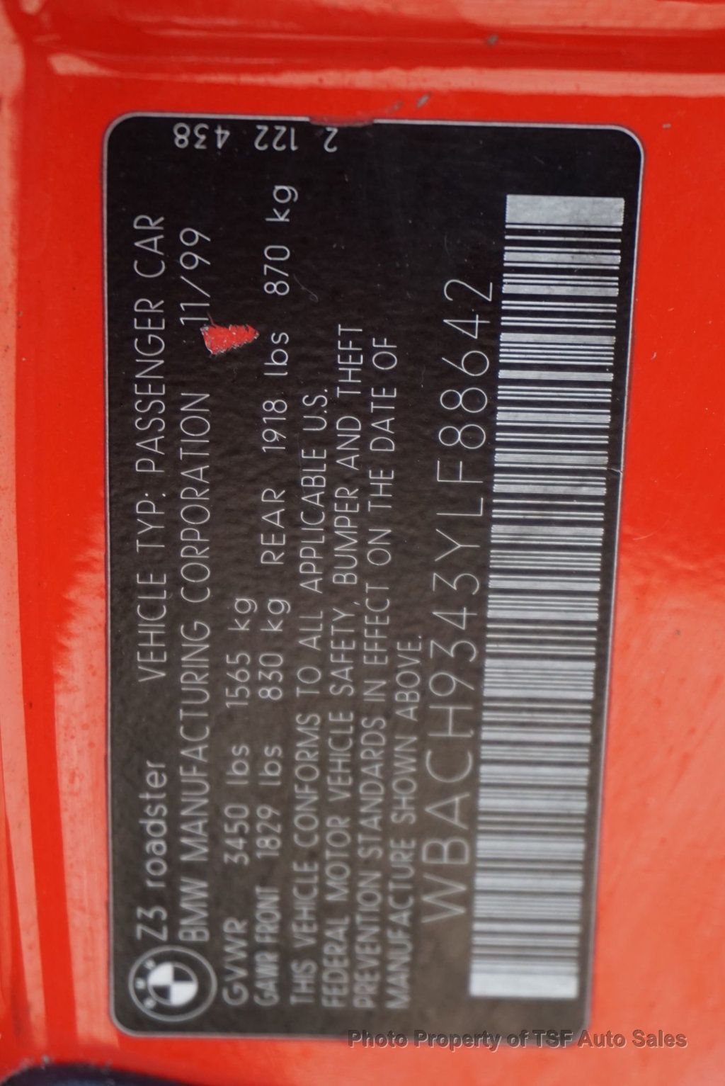 2000 BMW Z3 Roadster 5 SPEED MANUAL EXTEMELY LOW MILES CLEAN CARFAX  - 23001285 - 50